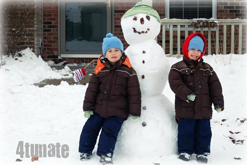 building frosty the snowman