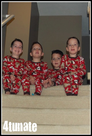 coming down the stairs christmas morning