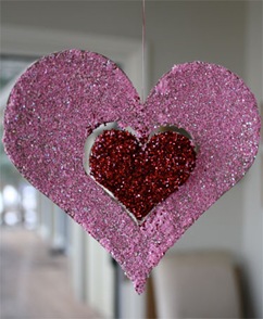 heart valentine decor