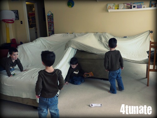 making a fort inside