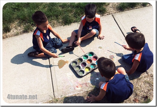 DIY Sidewalk Chalk Paint