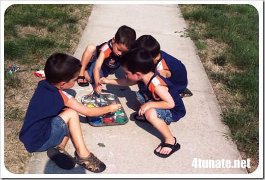 preschool craft sidewalk paint