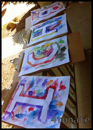 preschool alphabet letter paintings