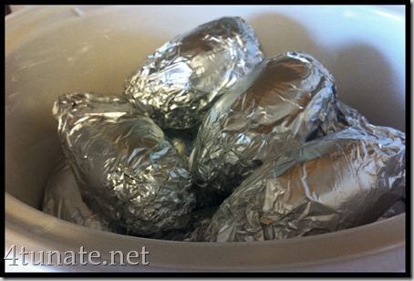 easy crock pot baked potatoes