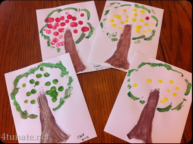 Paper Roll Printed Fall Handprint Tree - Arty Crafty Kids