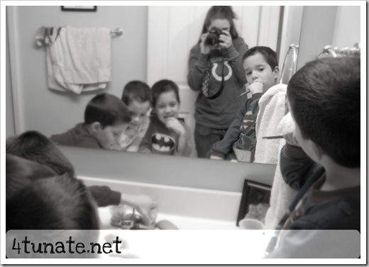 kids brushing teeth bedtime routine