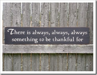 there is always something to be thankful for plaque
