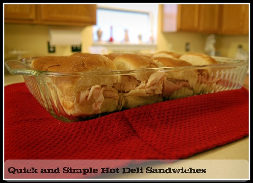 simple hot oven deli sandwiches