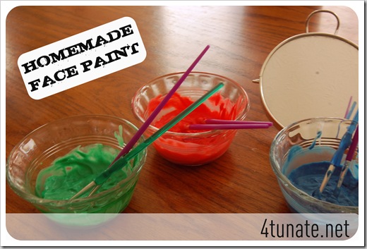 easy homemade face paint recipe
