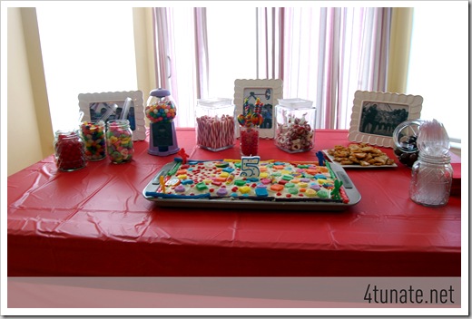 candy land candy buffet birthday party