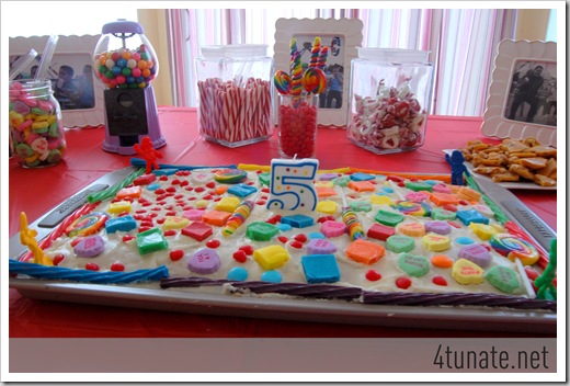 candy land party cake