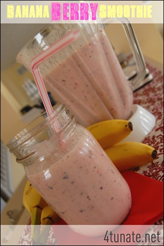 recipe banana berry smoothie yogurt