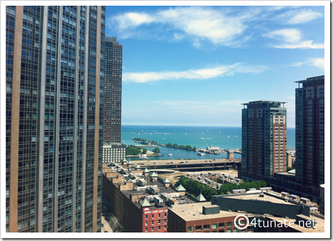 navy pier highrise view downtown chicago