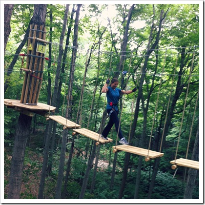 treetops ropes course indiana eagle creek