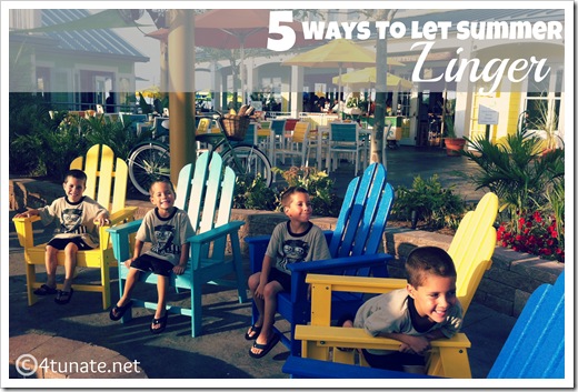 5 ways to let summer linger