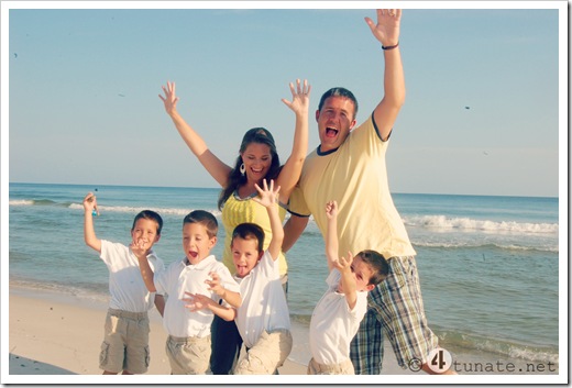 family portrait gulf shores beach 