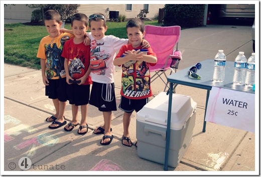 how to set up a lemonade stand with kids