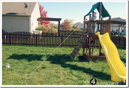 outdoor zipline for kids