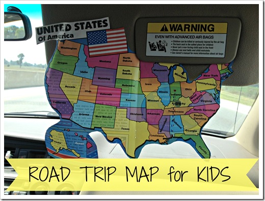 road trip map for kids