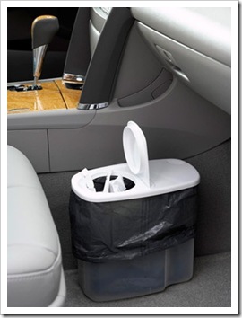 cereal container trash can for car
