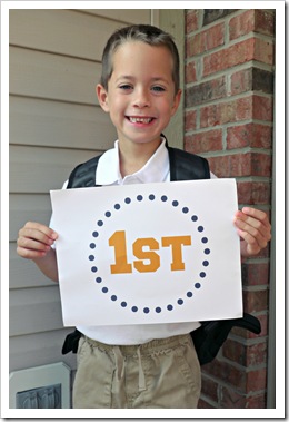 1st day of 1st grade - isaac