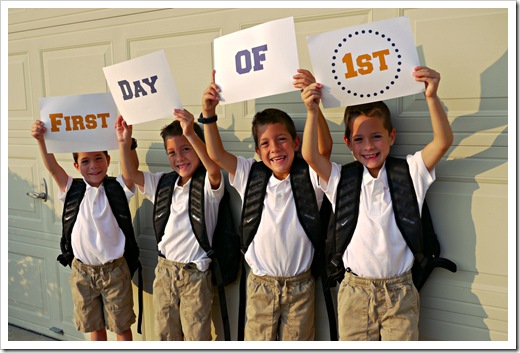 1st grade 1st day