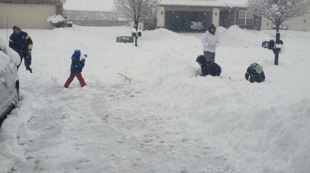 playing in snowmageddon